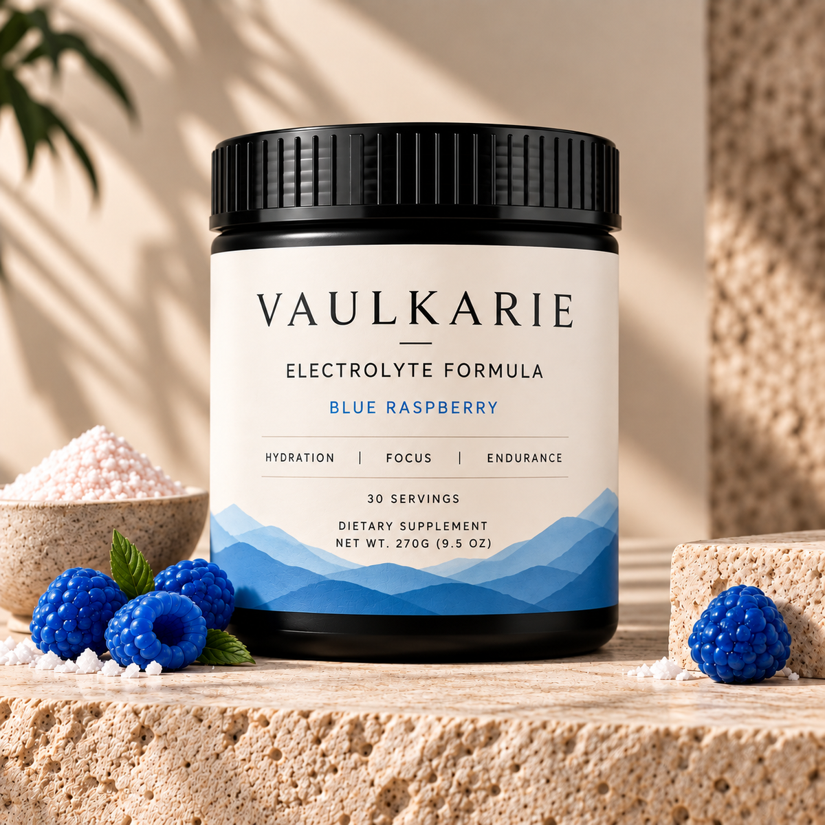 VAULKARIE Premium Electrolyte Formula - Blue Raspberry